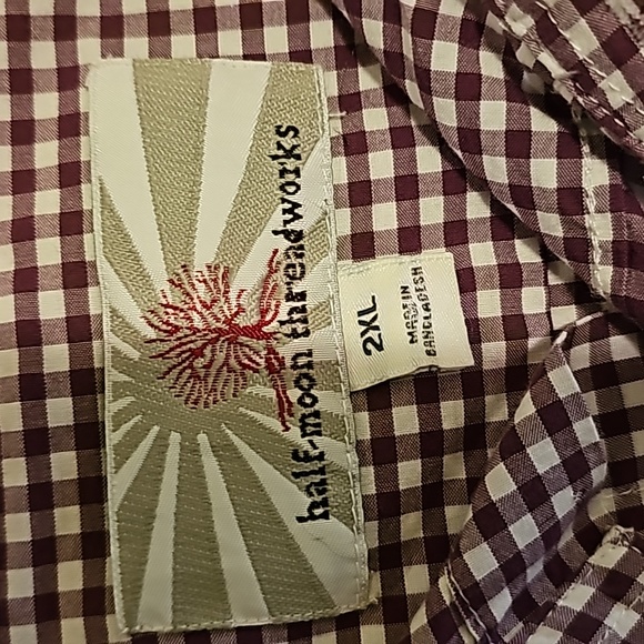 💥4 for$25💥 Women's 2xl small Plaid Button Down Sleeveless Cool and light - Picture 4 of 4